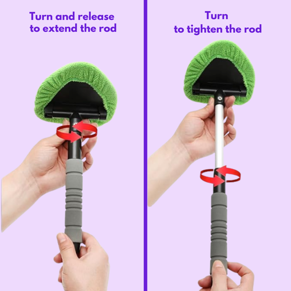 GlassWand™ | Tool for Crystal-Clear Windscreens + GlassWand™ Mini Squeegee + Anti-Porch Pirates Protection